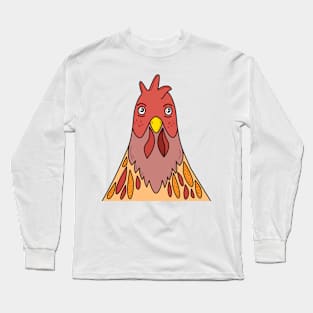 Cartoon Chicken Friend Long Sleeve T-Shirt